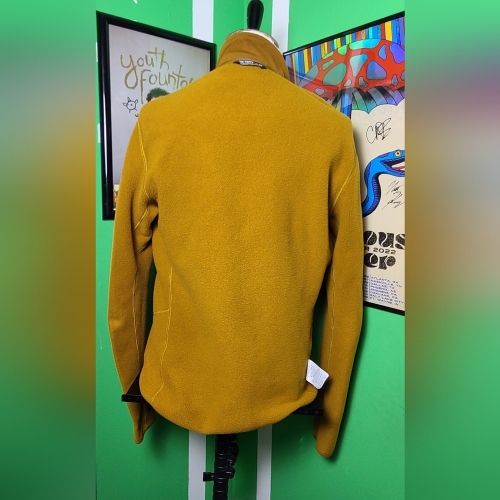 Arc’teryx Kyanite Jacket Men’s Large Full Zip Technical Fleece Gold Mustard - Picture 4 of 9